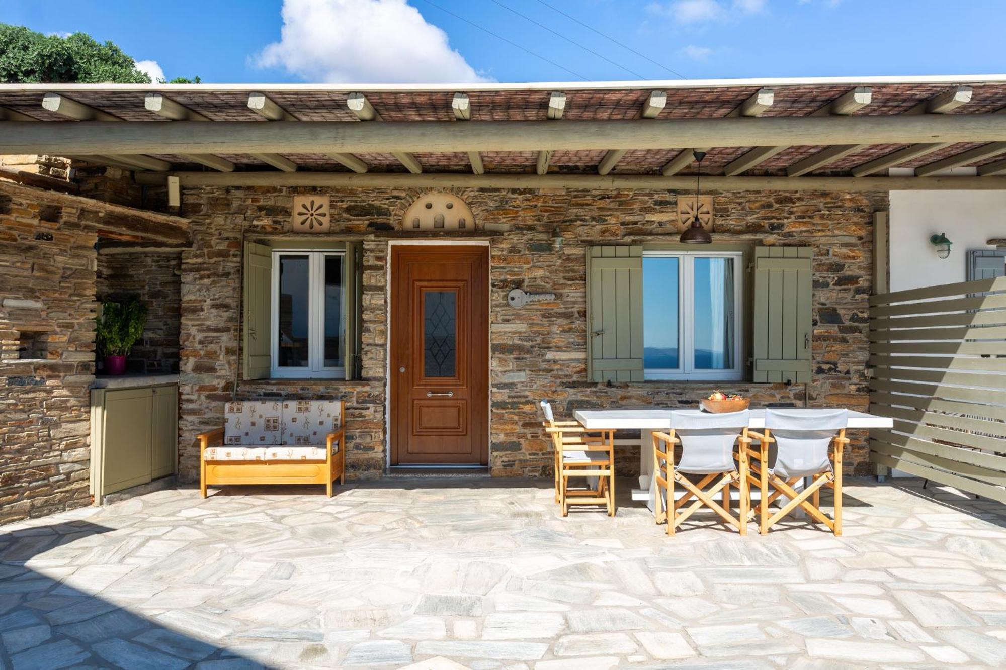 Andrea'S Tinos House Villa Агиос Состис Екстериор снимка